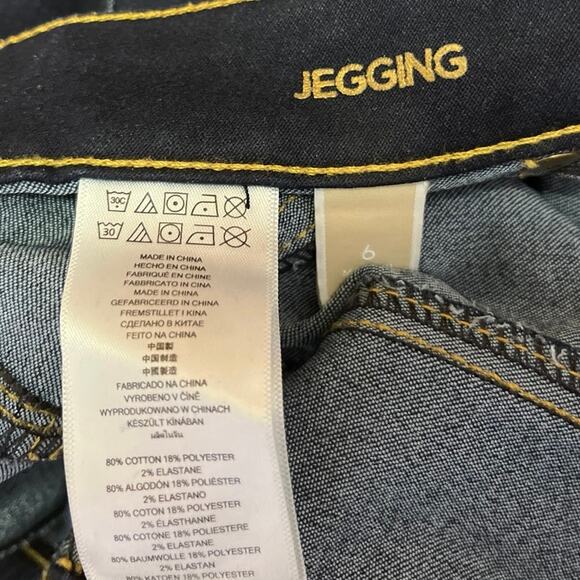 Michael Kors Women's Blue Dark Wash Mid Rise Skinny Jegging Denim Jeans Size 6 - Picture 5 of 5